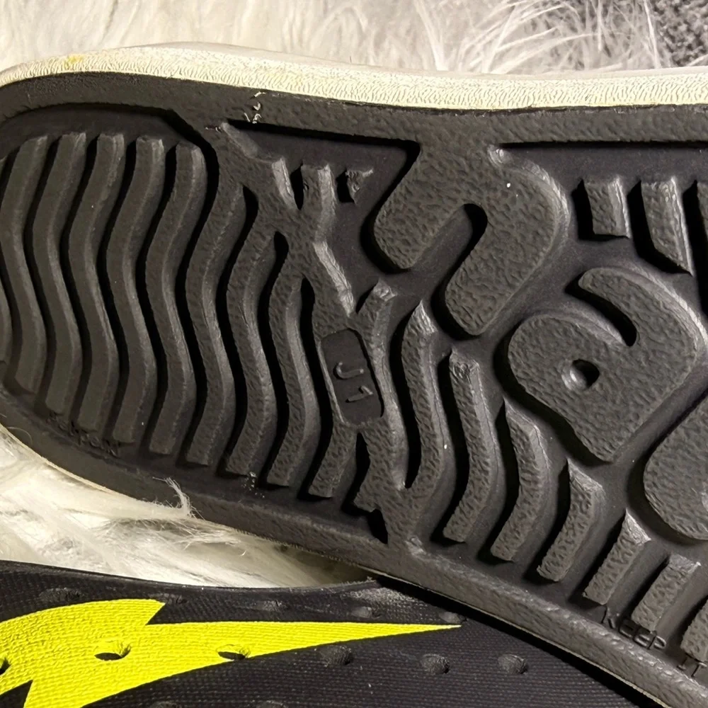 Native Kids Black Water Shoes with Neon Yellow Accent